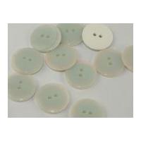 Dill Pearlised Two Step Round Buttons 25mm White