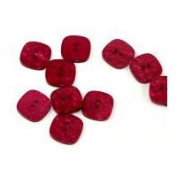 dill marble finish square buttons 25mm deep pink