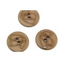 dill round embossed swirl buttons 32mm mushroom