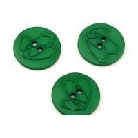 dill round embossed swirl buttons 32mm emerald green