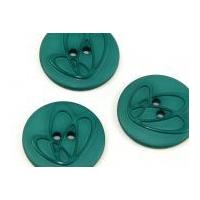 Dill Round Embossed Swirl Buttons 32mm Jade Green