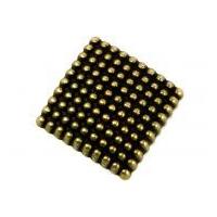 Dill Large Square Textured Metal Buttons Antique Gold