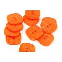 dill marble finish square buttons 34mm apricot orange