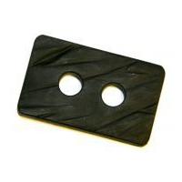 Dill Large Textured Rectangle Buttons 40mm Black