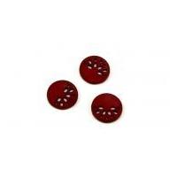 dill round cut out starburst buttons 18mm wine