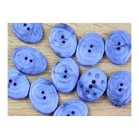 Dill Swirled Irregular Shape 2 Hole Plastic Buttons Cornflower Blue