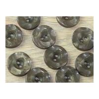 Dill Round 2 Hole Marble Effect Buttons Taupe