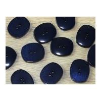 Dill Oval Shimmer Texture 2 Hole Buttons Navy Blue