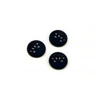 Dill Round Cut Out Starburst Buttons 18mm Navy Blue