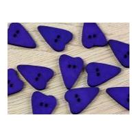 Dill Irregular Heart Shape 2 Hole Plastic Buttons Purple