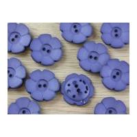 Dill Flower Shape 2 Hole Plastic Buttons Mauve