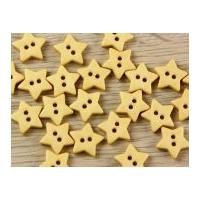 Dill Star Shape 2 Hole Plastic Buttons Buttermilk