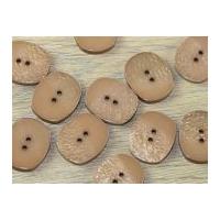 dill oval shimmer texture 2 hole buttons beige