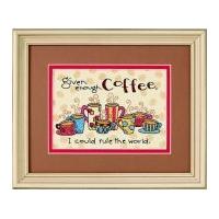 Dimensions Stamped Cross Stitch Kit Enough Coffee