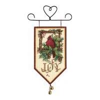 Dimensions Counted Cross Stitch Banner Kit Cardinal Joy