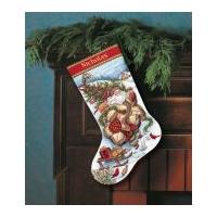 Dimensions Cross Stitch Kit Stocking, Santa's Journey