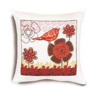 Dimensions Pillow Bird On Flower Embroidery Kit