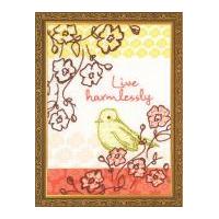 Dimensions Live Harmlessly Embroidery Kit