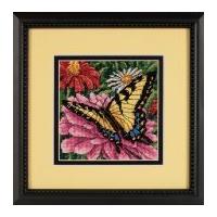 Dimensions Needlepoint Kit Butterfly on Zinnia