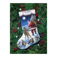 Dimensions Counted Cross Stitch Kit Stocking, Santa's Arrival