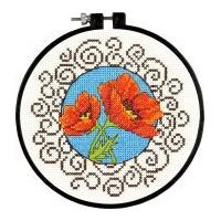 dimensions learn a craft stitching kit poppies