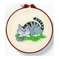 Dimensions Learn A Craft Needlepoint Kit A Cat & a Mouse