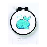 Dimensions Learn A Craft Stamped Cross Stitch Kit The Whale