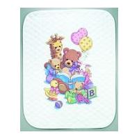 Dimensions Baby Hugs Kit Stamped Quilt Teddy & Friends
