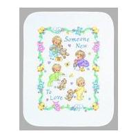 Dimensions Baby Hugs Kit Stamped Quilt Someone New Baby