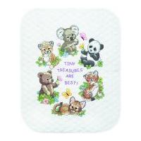 Dimensions Baby Hugs Kit Stamped Quilt Baby Animals
