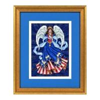 Dimensions Counted Cross Stitch Petite Kit Patriotic Angel