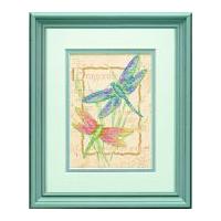 Dimensions Stamped Cross Stitch Kit Dragonfly Dance