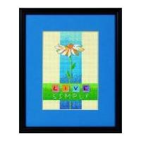 Dimensions Counted Cross Stitch Kit Live Simply