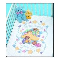 Dimensions Stamped Cross Stitch Quilt Kit Twinkle Twinkle