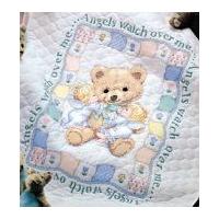 Dimensions Stamped Cross Stitch Quilt Kit Hugs n Kisses