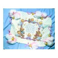 dimensions stamped cross stitch quilt kit nightime prayer