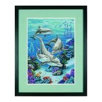 Dimensions Counted Cross Stitch Kit The Dolphins Domain