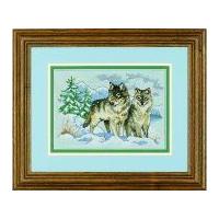 Dimensions Counted Cross Stitch Kit A Pair of Wolves