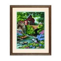 Dimensions Needlepoint Kit Old Mill Cottage