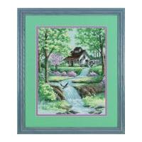 dimensions counted cross stitch kit peaceful stream