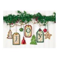 Dimensions Counted Cross Stitch Kit Ornaments Joy Tag