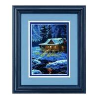 Dimensions Petite Counted Cross Stitch Kit Moonlit Cabin