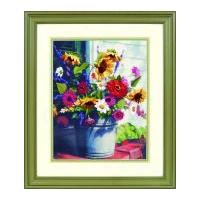 Dimensions Crewel Embroidery Kit Bucket of Flowers