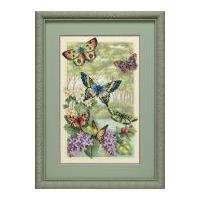 dimensions counted cross stitch kit butterfly forest