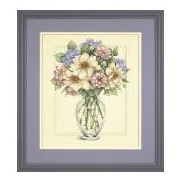 Dimensions Counted Cross Stitch Kit Flowers in Tall Vase