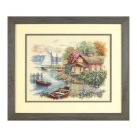 Dimensions Counted Cross Stitch Kit Peaceful Lake House