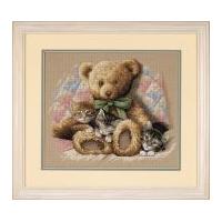 Dimensions Counted Cross Stitch Kit Teddy & Kittens