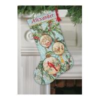 Dimensions Counted Cross Stitch Kit Stocking Enchanted Ornament