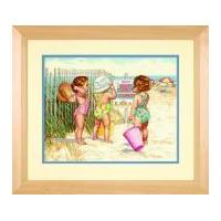 dimensions counted cross stitch kit beach babies