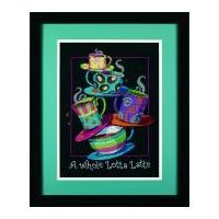 Dimensions Counted Cross Stitch Kit A Whole Lotta Latte